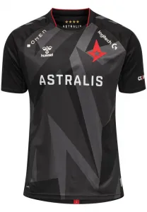 Игровая футболка astralis с коротким рукавом и принтом Hummel, Black W/Logo