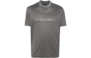 Футболка с логотипом EMPORIO ARMANI, серая