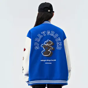 Бейсбольная куртка YAOQIANSHU Unisex SPRAYGROUND, фиолетовый