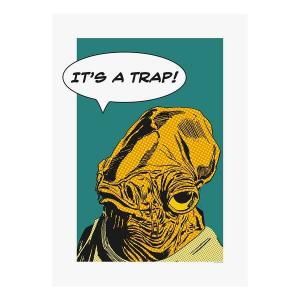 Фреска Komar Star Wars Comic Quote Ackbar, разноцветный