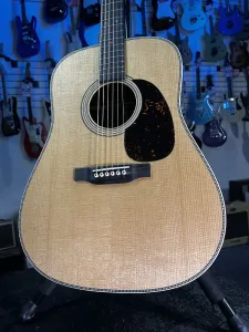 Акустическая гитара Martin D-28 Modern Deluxe - Натуральный цвет, обработанная по технологии PLEK! 055