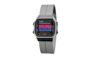 CASIO Кварцевые часы Retrofit Series с силиконовым ремешком, мужские часы с черным циферблатом