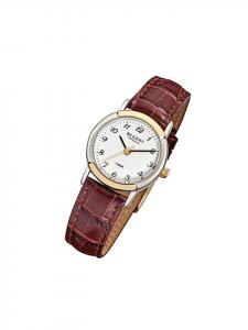 Аналоговые наручные часы Regent, коричневый кожаный ремешок, малый размер (примерно 25 мм)