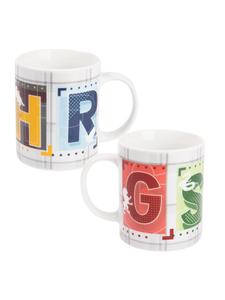 Кружка Гарри Поттера - 4 дома 320 мл, белая Harry Potter