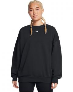 Женский оверсайз худи Under Armour Rival Fleece, Black/White