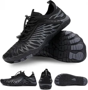 Босоногое туристическое обувь для женщин и мужчин, профессиональная обувь для походов и прогулок с широкой носочной частью, противоскользящая, легкая и дышащая Titype, черный