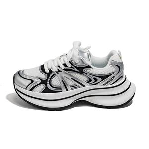 WARRIOR Низкие массивные кроссовки женские, белые, черные