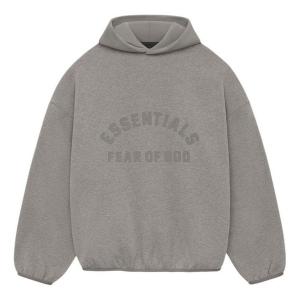Толстовка nylon fleece hoodie 'heather grey dust' Fear Of God Essentials, серый