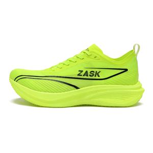 ZASK Унисекс кроссовки низкие черные неоново-зеленые, цвет Neon Green