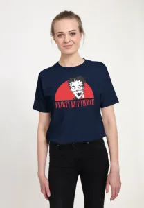 Футболка с принтом "бетти буп: уверенная, кокетливая, но в то же время дерзкая" Henry Tiger, French Navy