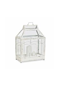Фонарь Couriar античный белый/прозрачный Loberon, antikweiß/ klar