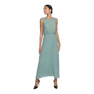 Кружевное платье без рукавов от Vila Milina, зеленый