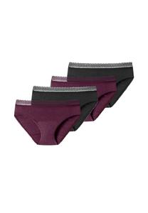 Трусики для месячных, набор из 4 шт Secret Care SCHIESSER, цвет Schwarz / Pflaume