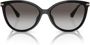 Женские солнцезащитные очки Michael Kors MK2184U Dupont «кошачий глаз» универсальной посадки, Black/Dark Grey Gradient