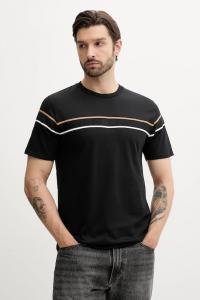 Культовая хлопковая футболка BOSS, черный