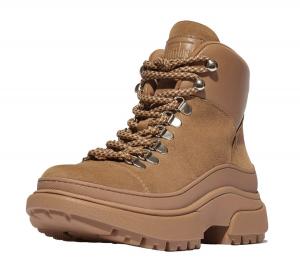 Ботильоны на шнуровке FitFlop, светло-коричневый