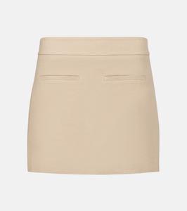 Альвара скирт из смесового льна Veronica Beard, Stone Khaki