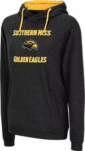 Colosseum Женская черная толстовка Southern Miss Golden Eagles