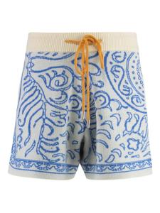 Шорты из узорчатого жаккарда RHUDE, нейтральный