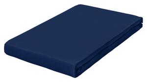 Простыня Schlafgut темно-синий, 120-130/200-220 см