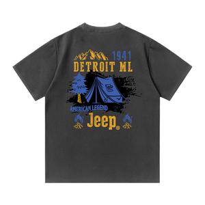 Футболка с круглым вырезом для школьников Jeep, темно-серый