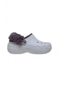 Сабо с подкладкой из ворсистой ткани platfm Crocs, Frosted Grape