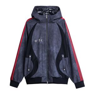 Куртка THUG CLUB TG LTHR JKT Unisex Adidas Originals, черный/серебристый