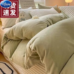 Disney Комплект постельного белья, 3 предмета, 150x200 см, простыня, пододеяльник, наволочки, цвет Guolu + Xian Tiao