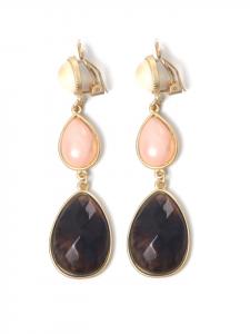 Collezione alessandro Клипсовые серьги "Svea" розового цвета