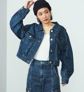 Джинсовая куртка с крупными деталями Something, цвет Medium Blue