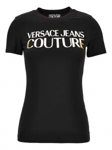 Футболка с логотипом Versace Jeans Couture, черный