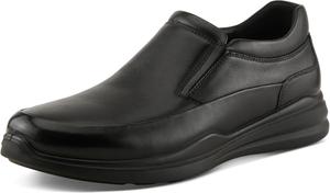 Мужские слипоны Spring Step Eddy - повседневная комфортная обувь с мягкой хлопковой подкладкой и гибкой подошвой, черный