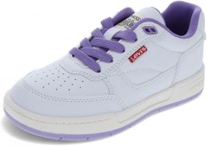Кроссовки Levi's Unisex-Child Lo Jolla, белый/фиолетовый/розовый