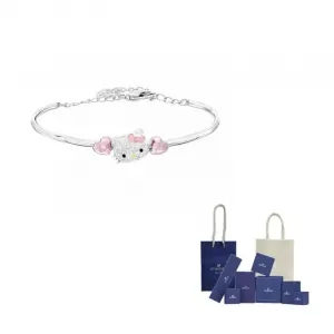 Браслеты Hello Kitty из сплава унисекс розовый Swarovski, розовый