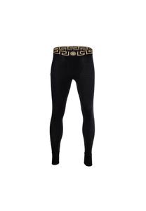 Длинные трусы - эластичный хлопок Топика с логотипом на поясе однотонные Versace, черный