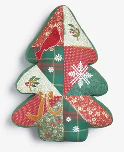 Декоративная подушка с вышивкой в виде рождественской елки, 12 x 26 дюймов Charter Club, multi