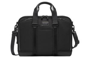 Альфа Браво Баллистик Нейлон с кожаной отделкой Мужская черная сумка для ноутбука портфель TUMI