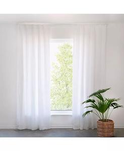 Комплект оконных штор из 100% французского льна Bokser Home, белый