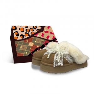 Eva устойчивые к истиранию тапочки с закрытым носком женские chestnut brown UGG, Chestnut