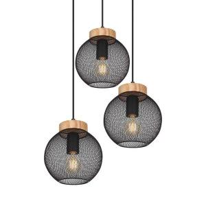 Подвесной светильник Globo Lighting Pablo Rund, 44x120x44x44 см, черный