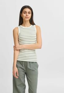 Топ Fransa FRANSA, Agave Green Stripe Art/Evergreen
