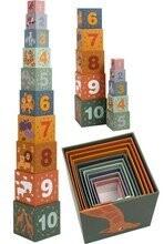 Маленькие кубики для сафари для ног с цифрами small foot