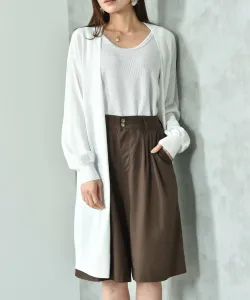 Длинный кардиган-топ Interplanet, цвет Off White