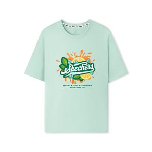 Skechers Футболка унисекс мятно-зеленая