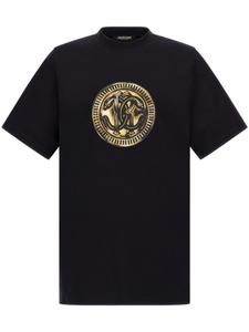 Roberto Cavalli футболка из хлопка с принтом банданы, черный