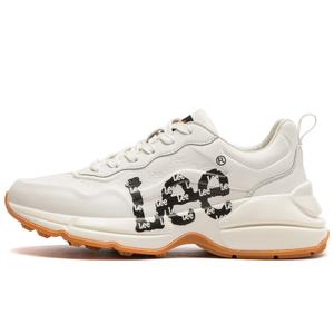 Спортивная обувь, дышащая, увеличивающая рост, низкие, массивные кроссовки унисекс Lee, Beige