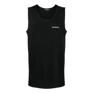 Топ Balenciaga Loose Tank Top 'Black' 697880TMVM31070, черный