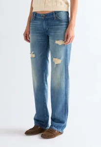 Ковбойские джинсы прямого кроя с низкой посадкой Wrangler, Blue Denim