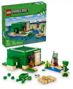 Игрушка-Конструктор Minecraft: The Turtle Beach House 21254, 234 детали Lego, multicolor