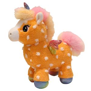 Плюшевая кукла Sunshine Rainbow Pony высотой 25см/30см MLING, оранжевый